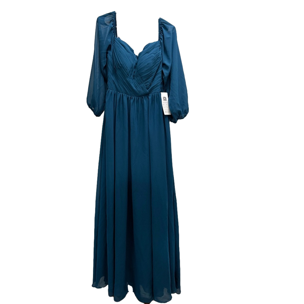 Lavétir Teal Formal Bridesmaid Wedding Maxi Dress Size 10 - Picture 2 of 14
